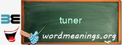 WordMeaning blackboard for tuner